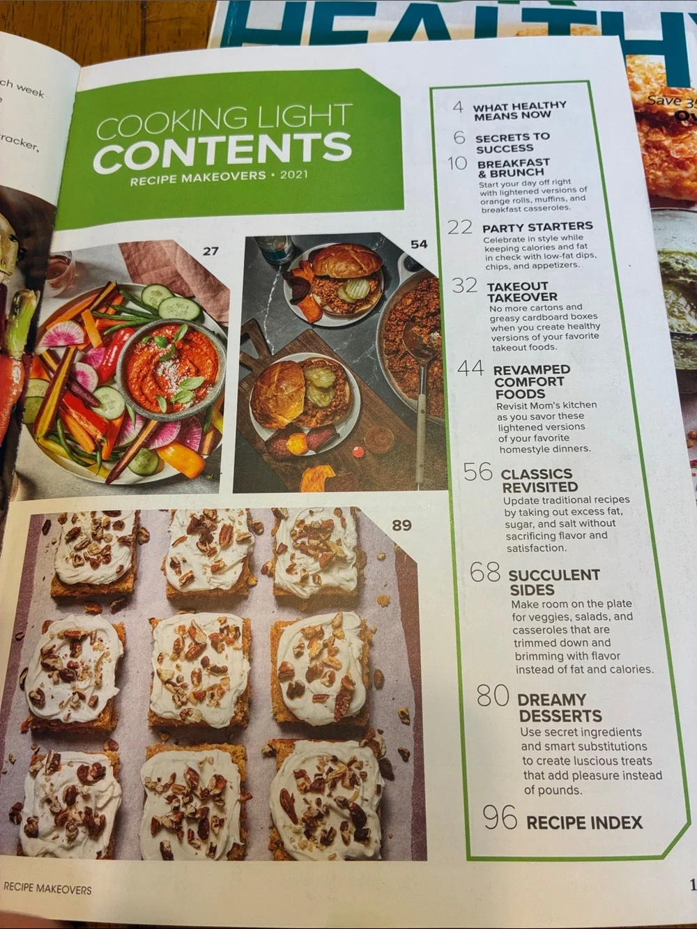 Better Homes And Gardens Cook Healthy Magazine & CookingLight recipe makeovers